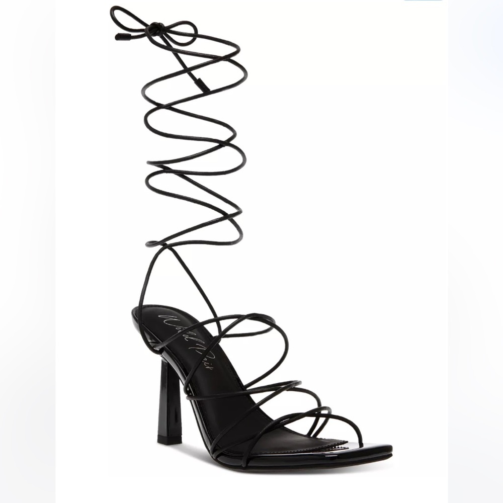 Wild Pair Eross Lace-Up strappy Dress Sandals heels Macy's women’s size 9.5